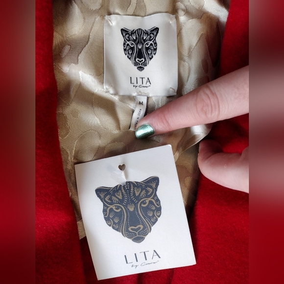 Lita By Ciera Cozy slouchy Wool Winter Coat NWT - Picture 5 of 12